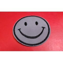 Aplikacja okrągła buźka do wklejania (szary)